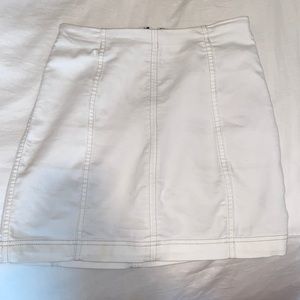 White Jean skirt